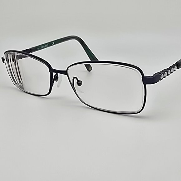 *SOLD* Nine West NW1079 434 Navy Blue Pearl Eyeglasses Frame w/ Flexhinge 54mm - Picture 3 of 15